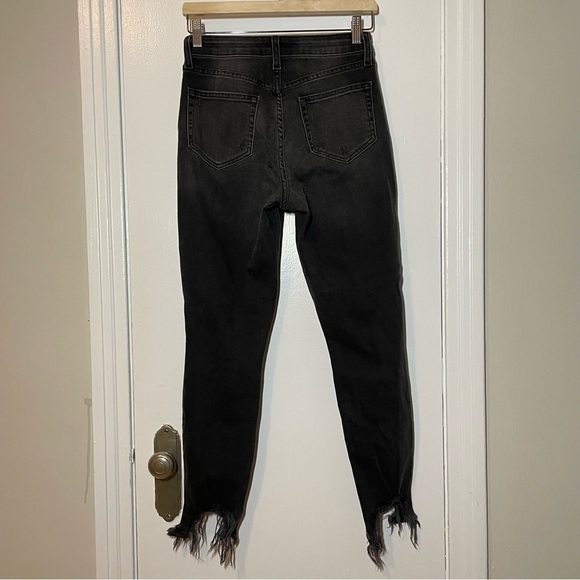 L'AGENCE High Line Skinny High Rise Jeans in Nighttime Destruct Size 26 - Picture 9 of 14